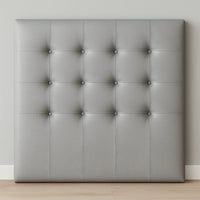 Cabecero Tapizado Acolchado Capitoné · 120 cm Alto · Polipiel Antihumedad · Desde 90 cm